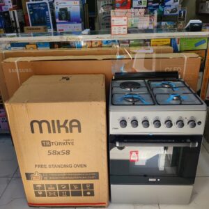 mika standing cooker 3 gas + 1 electric, 58cm x58cm* *mst58u31e3slem*